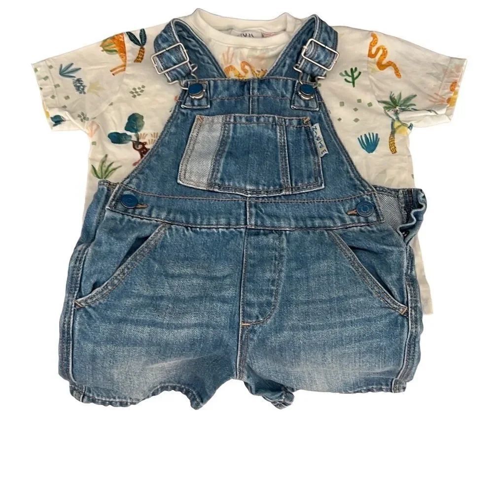 Zara Overalls and T-shirt